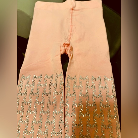 Wolf & Badger Rhinestone Pink Tights - Picture 2 of 5